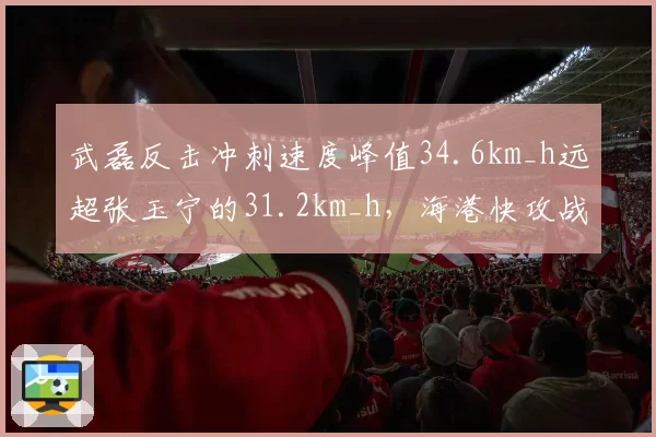 武磊反击冲刺速度峰值34.6km_h远超张玉宁的31.2km_h，海港快攻战术撕破国安防线关键